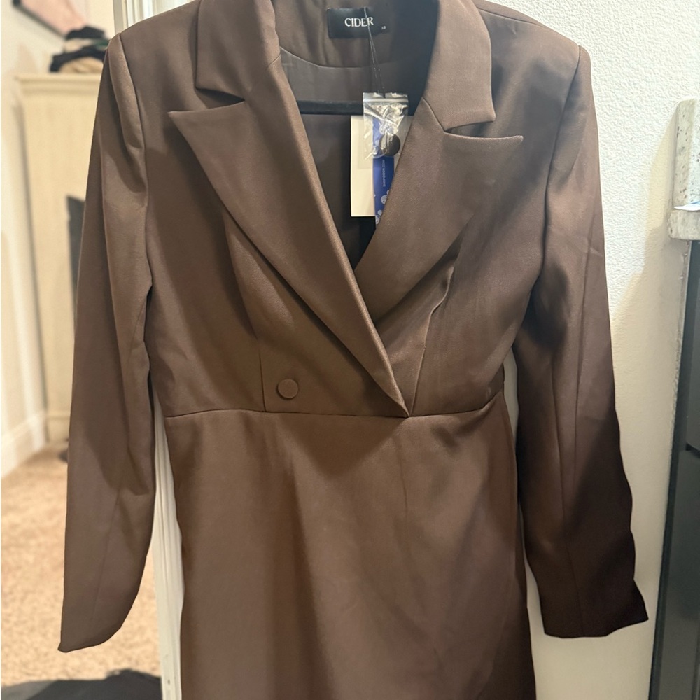 Cider Women's Brown Blazer dress !